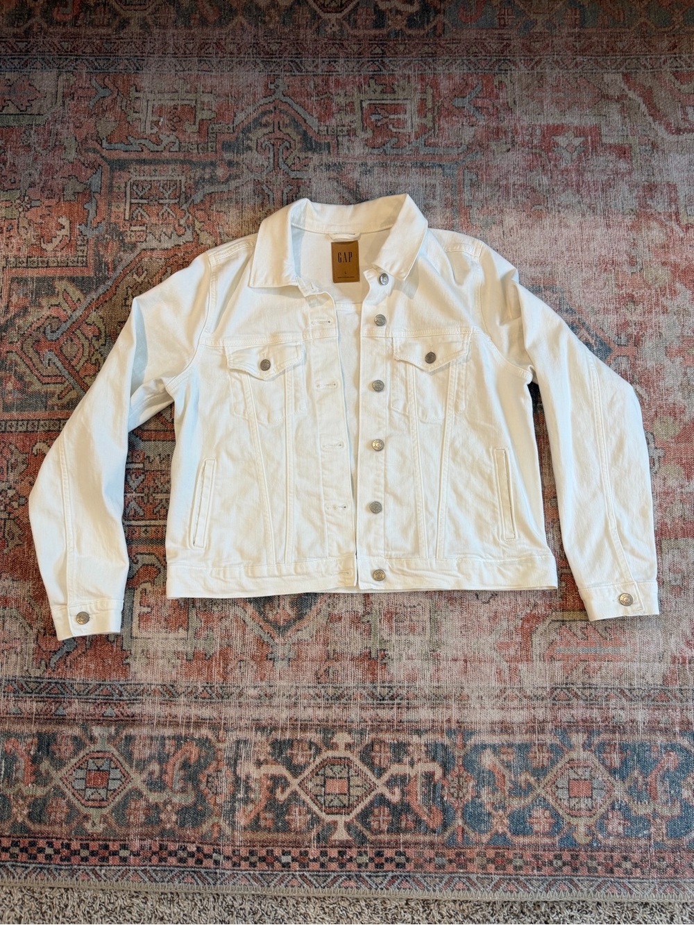 GAP White Denim Jacket